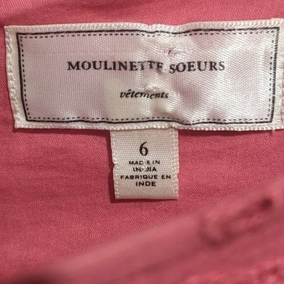 ANTHROPOLOGIE Moulinette Soeurs | Dazzling Lights Lace Shift Dress in Dark Coral - Picture 4 of 8